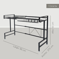 Escurridor De Platos 1 Piso Acero Inoxidable Para FregaderoCHRACK3