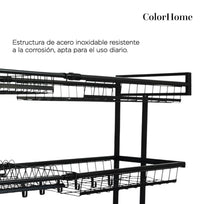 Escurridor De Platos 2 Pisos Acero Inoxidable Para FregaderoCHRACK4