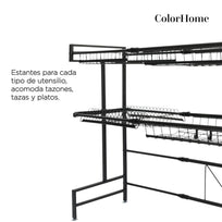 Escurridor De Platos 2 Pisos Acero Inoxidable Para FregaderoCHRACK4