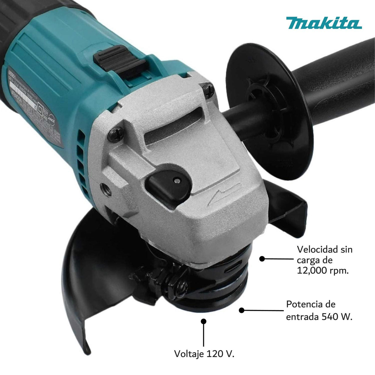 Esmeriladora Angular 4 1/2 540w Azul M0901B Makita