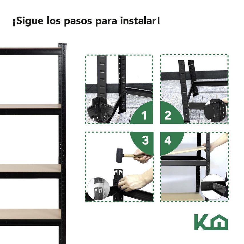 Estante Anaquel Organizador 5 Repisas Rack Multiuso MetalicoKINGSHELF5