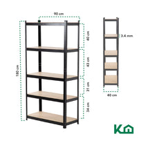 Estante Anaquel Organizador 5 Repisas Rack Multiuso MetalicoKINGSHELF5B