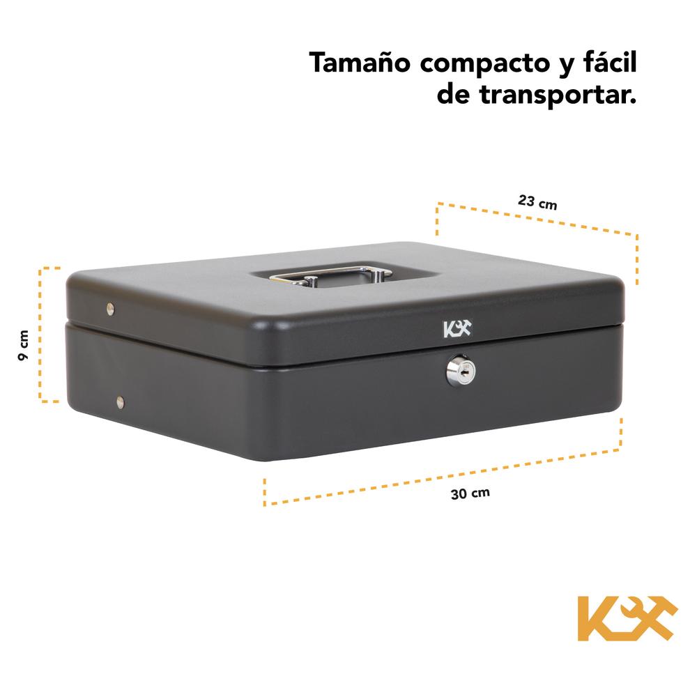 Caja Dinero 4 Clips para Billetes con Charola 5 Divisiones Ts0015M Kingsman