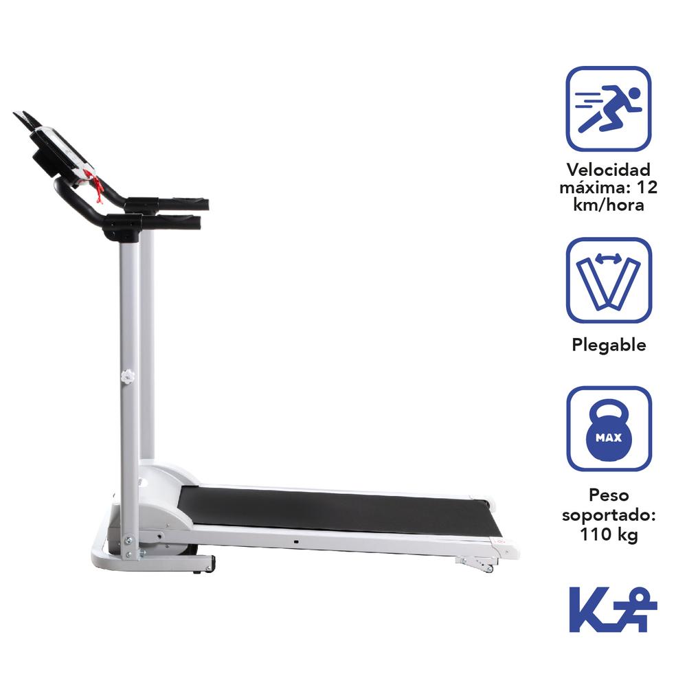 Caminadora Eléctrica Con Barandas De Seguridad Plegable 2 Hp KingSports