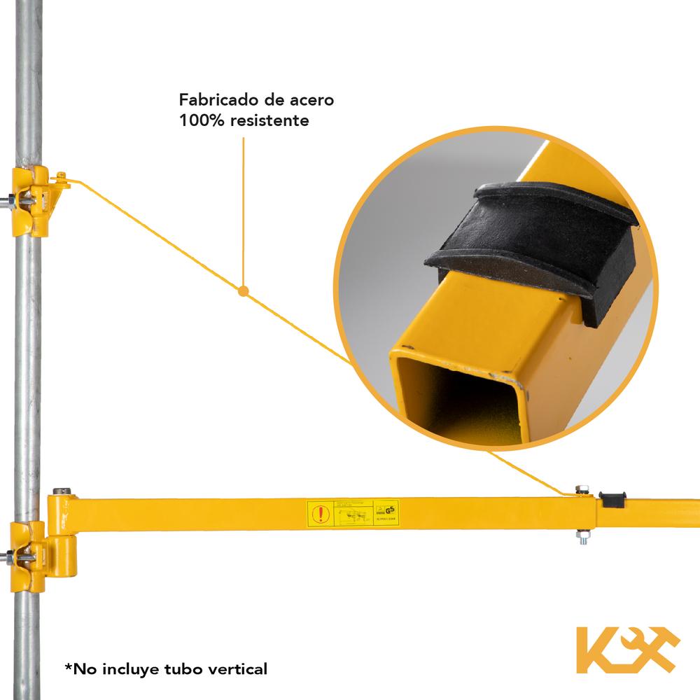 Soporte para Polipasto Con Giro 180 Grados Capacidad 300-600 Kg Largo 110 cm HST-250-1100 Kingsman