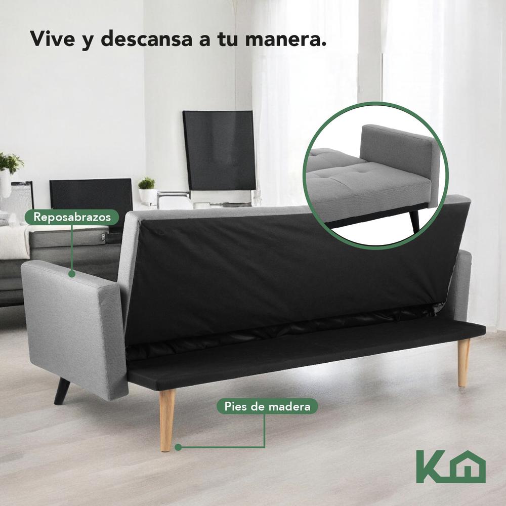 Sofá Cama Reclinable Silla Convertible Sillón Sala Moderna