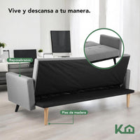 Thumbnail for Sofá Cama Reclinable Silla Convertible Sillón Sala Moderna