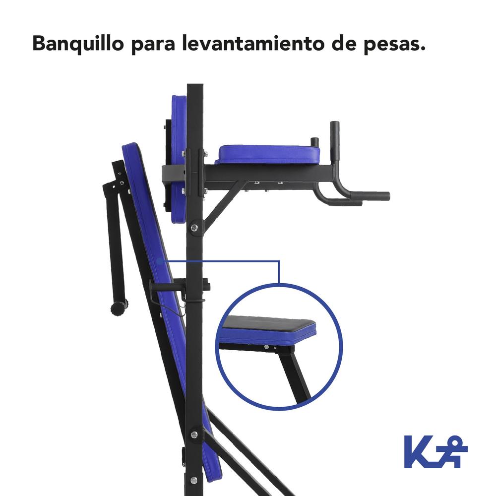 Estacion Dominadas Banco Ejercicio Musculacion Fitness Gym