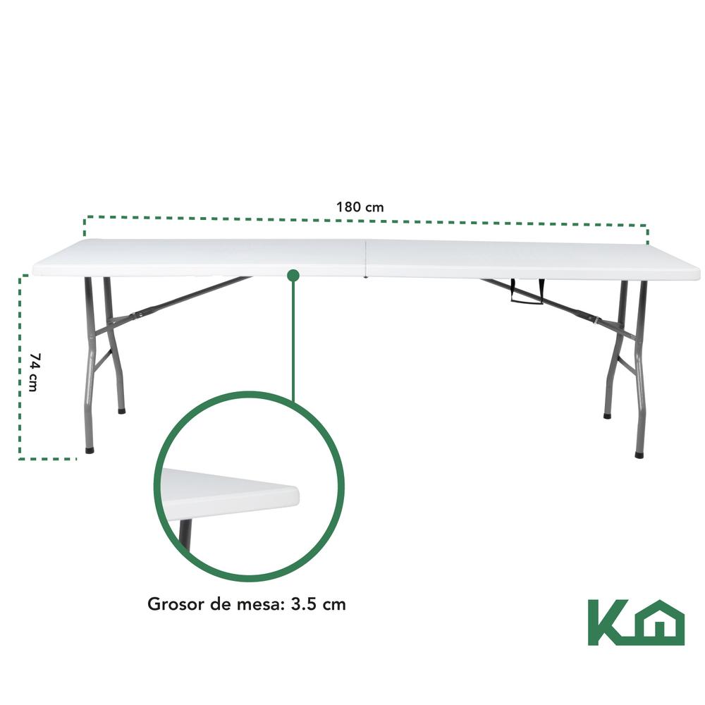 Toldo Carpa Impermeable 3x3 M + Mesa Plegable 180cm portatil