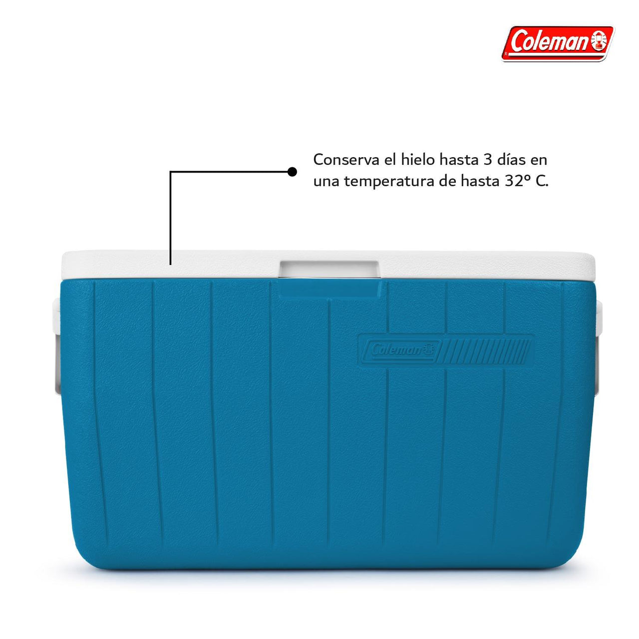 Mesa Plegable 180cm Portatil + Hielera 48 Qt Azul 63 Latas