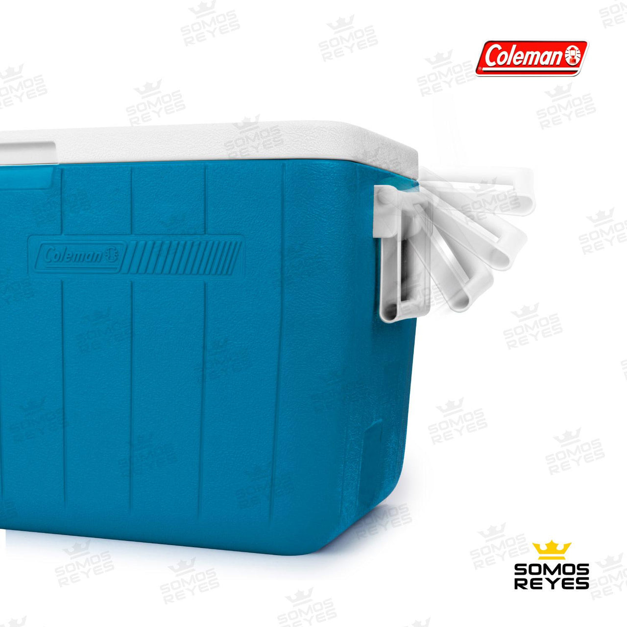 Hielera 48 Qt O 45 Lit Azul Con Asas Tapa Enfriador Coleman