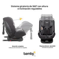 Thumbnail for Autoasiento 360 Para Carro Con Sistema Seguridad Coche Bebes