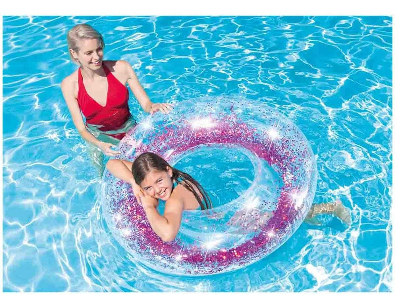 Flotador Inflable Dona Con Diamantita Glitter 56274np Intex