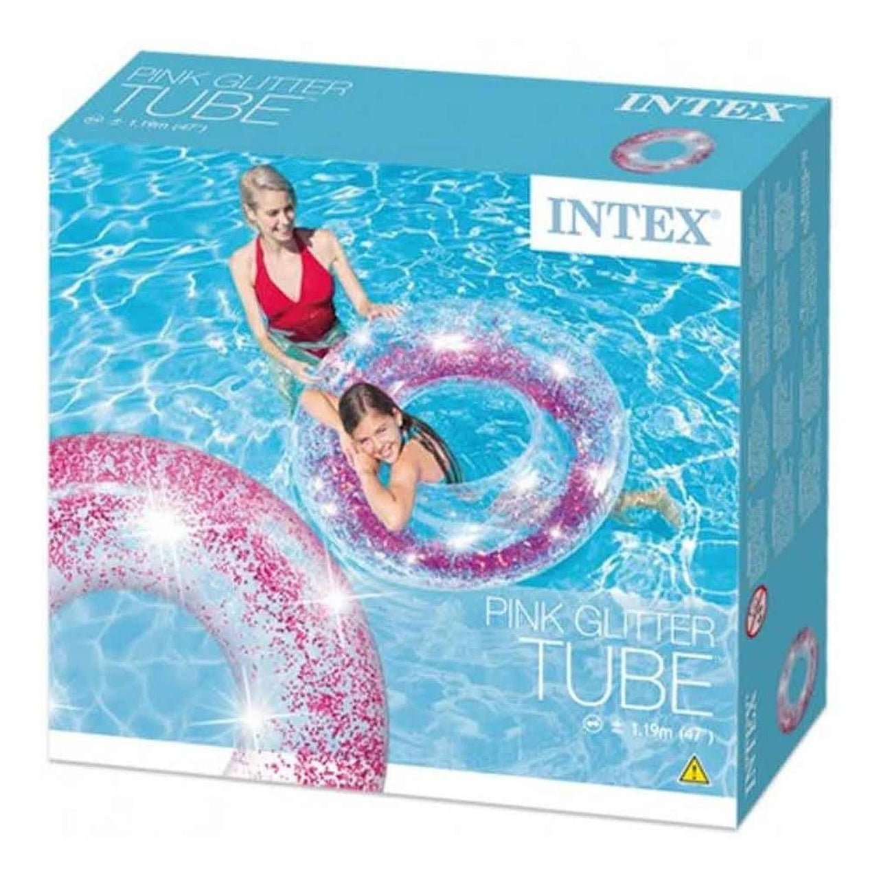 Flotador Inflable Dona Con Diamantita Glitter 56274np Intex