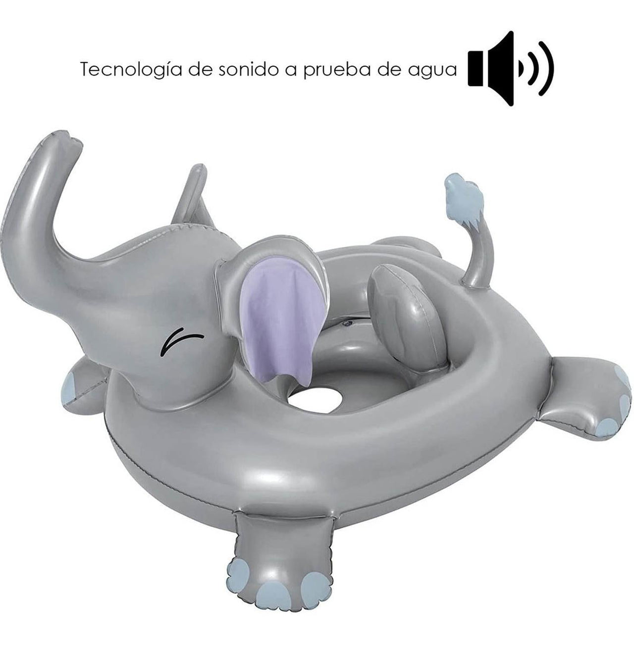 Flotador Inflable Infantil Elefante Baby Boat Musical 96.5x84 cm Modelo 34152 Bestway