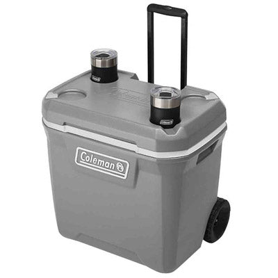 Hielera 316 Cooler 65 QT para 101 Latas Gris con Ruedas 3000006476 Coleman3000006476