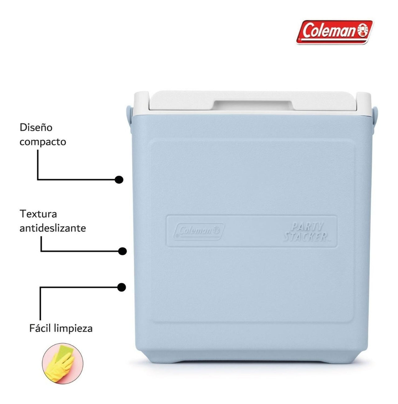 Hielera Coleman Chiller 18qt 17lts Para 20 Latas Portatil