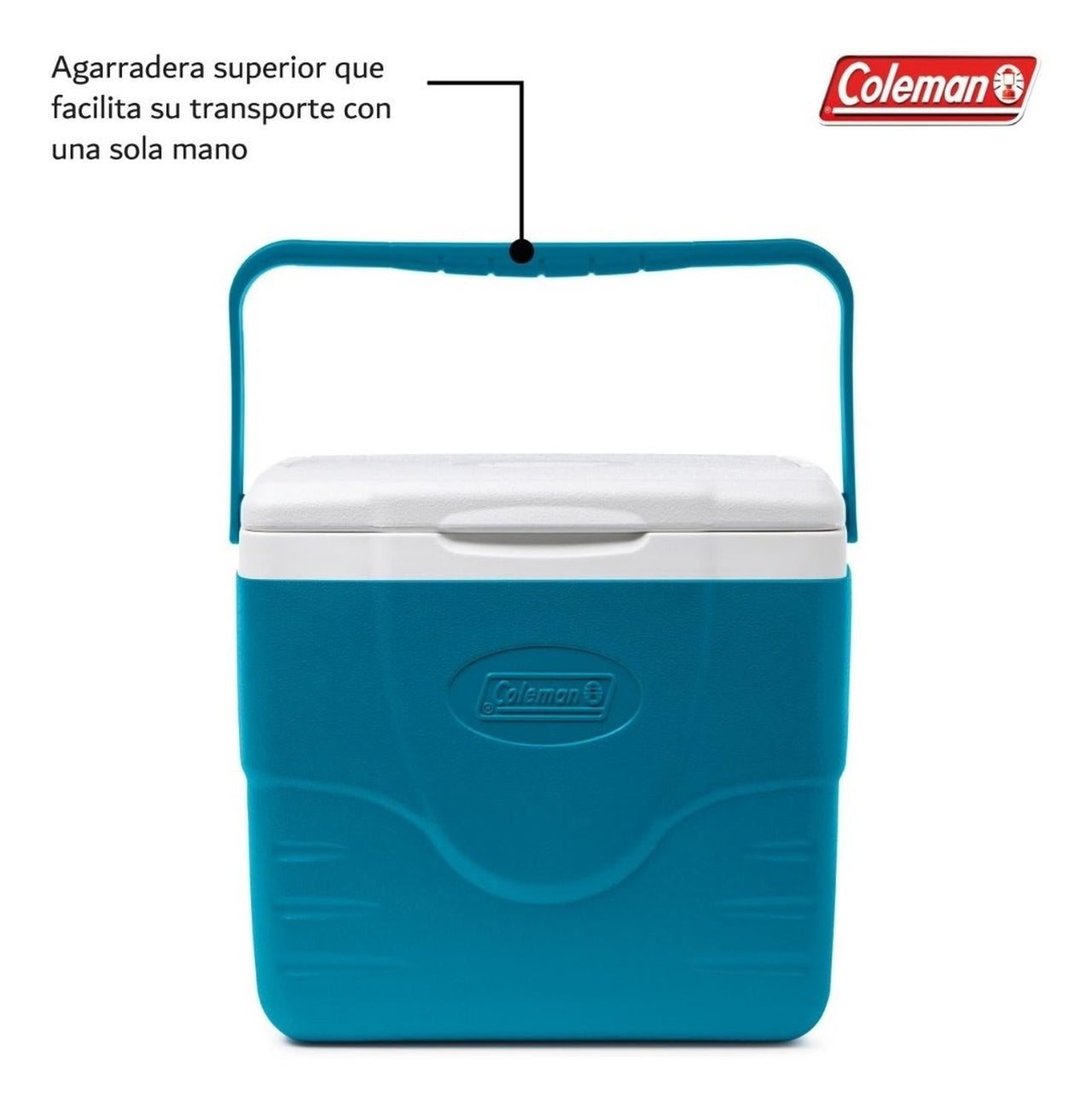 Hielera Coleman Portatil Con Asa 9qt 8 Litros Para 10 Latas