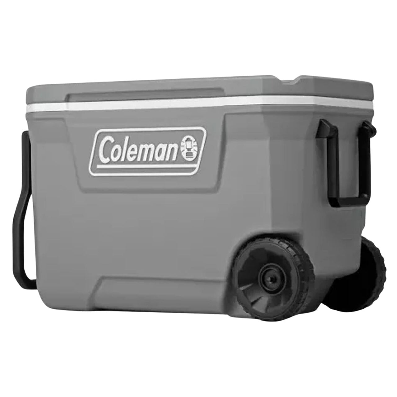 Hielera Con Ruedas Porta Vaso 101 Latas 62 Qt Gris Coleman