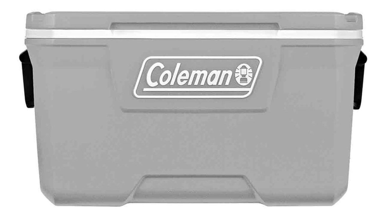 Hielera Cooler Gris 70qt 100 Latas Portavasos 66lts Coleman