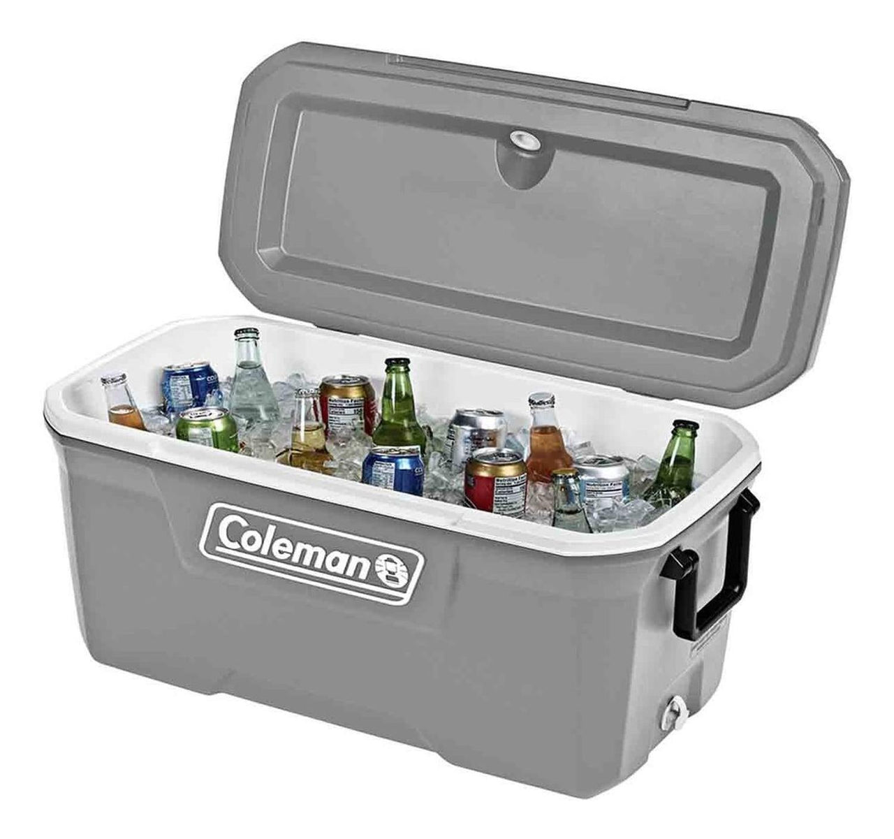 Hielera Cooler Gris 70qt 100 Latas Portavasos 66lts Coleman