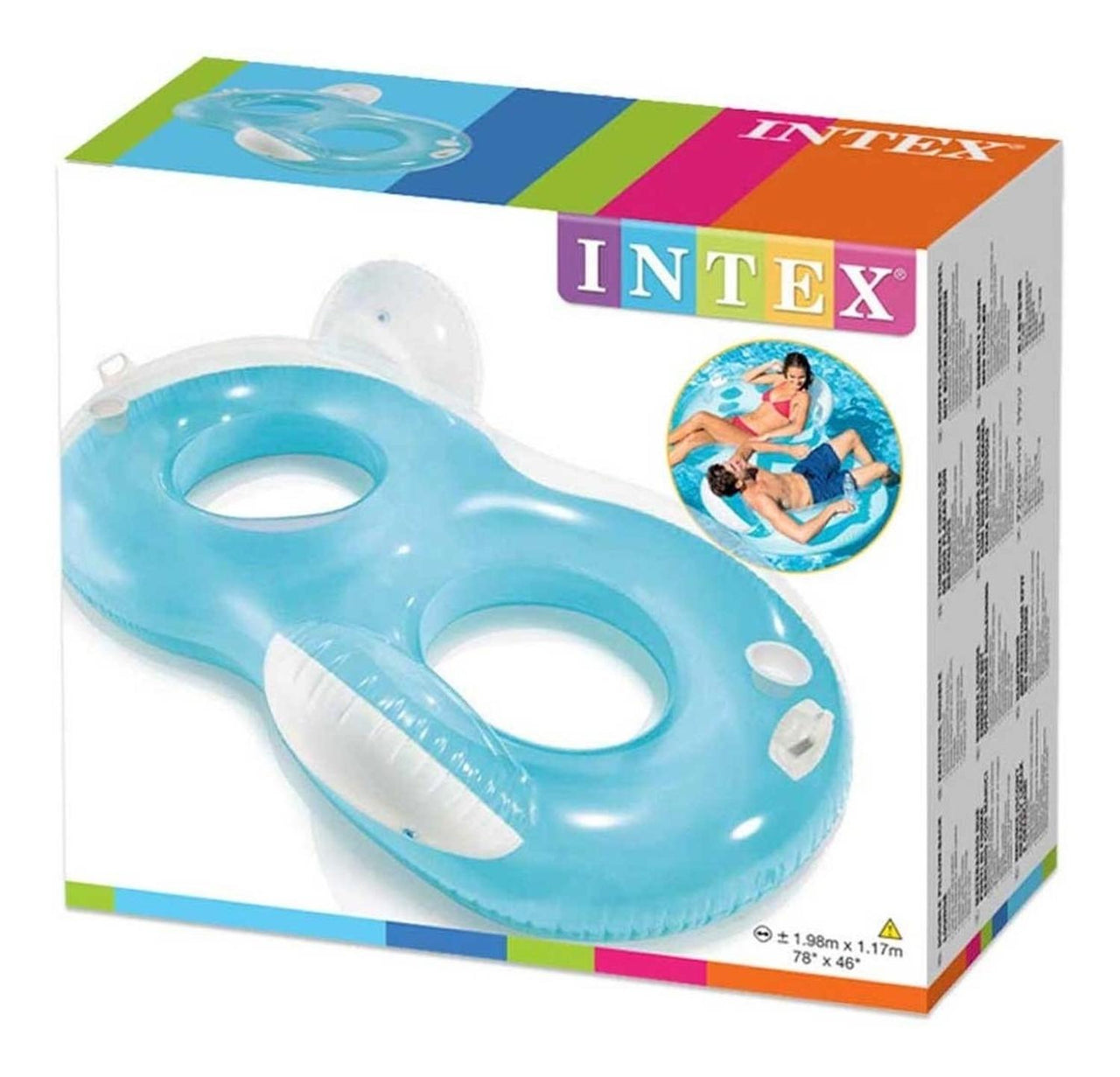 Inflable Flotador Salvavida Para Alberca Piscina Doble Intex