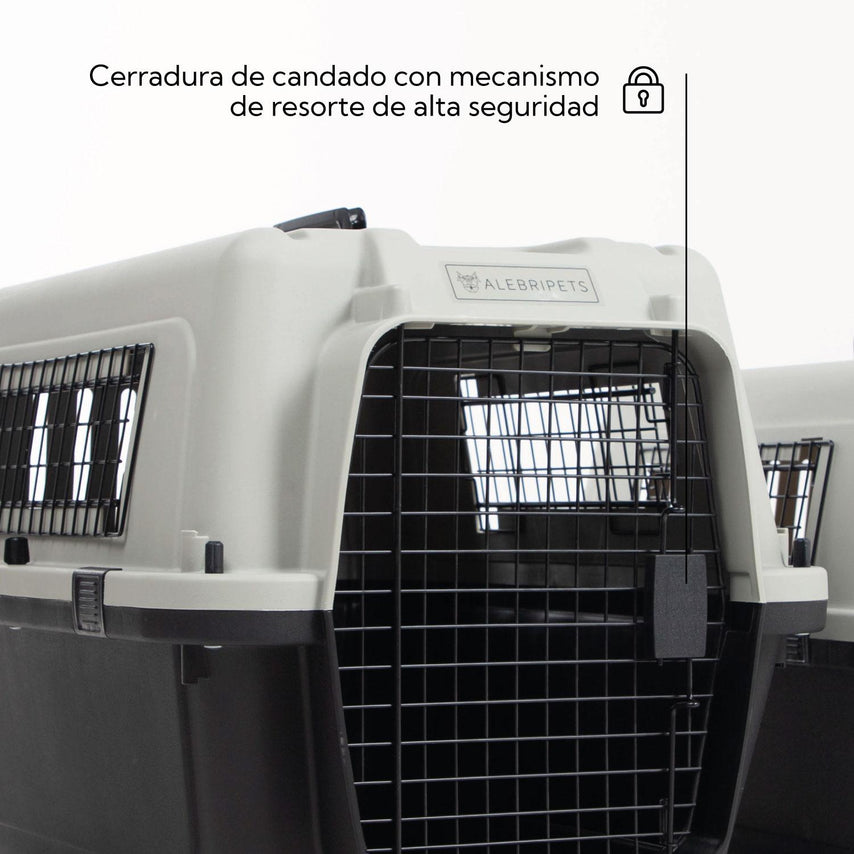 Jaula Transportadora Para Perro Mascota IATA 70 x 52 x 48 cmALEBRIPETGOL