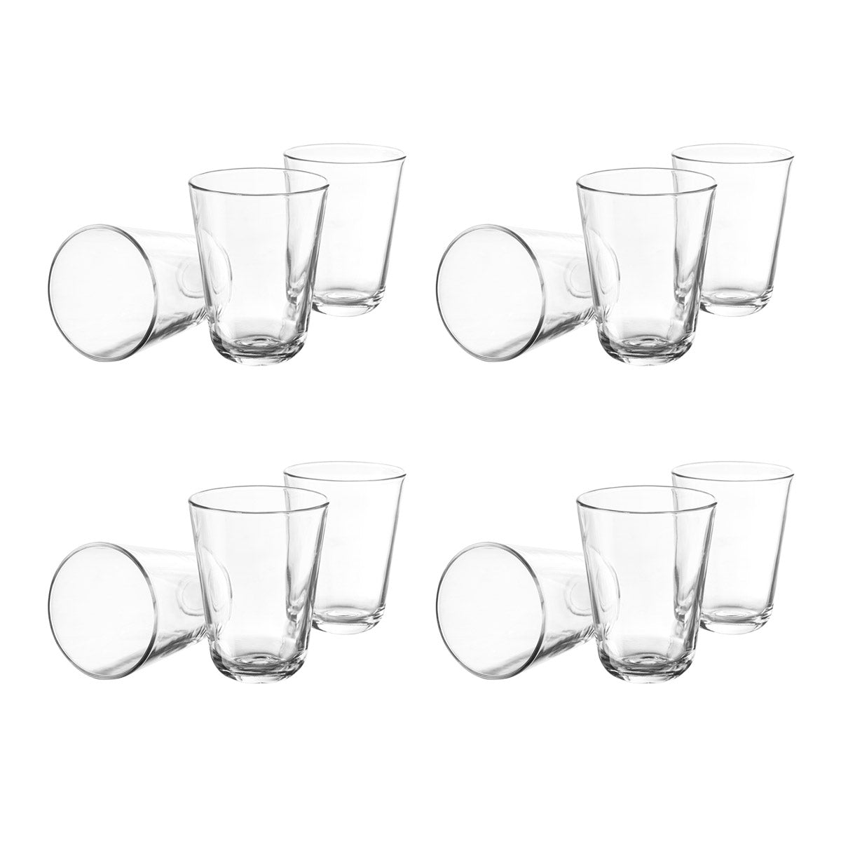 Juego 12 Vasos Calypso Vidrio 392ml Hogar Beber Cocina Crisa