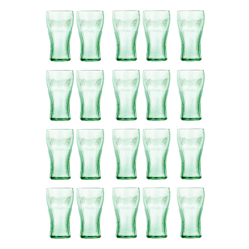 Juego 20 Vasos De Vidrio Coca Cola Vintage 495 Ml LibbeyCOMBO-LIBBEY-20