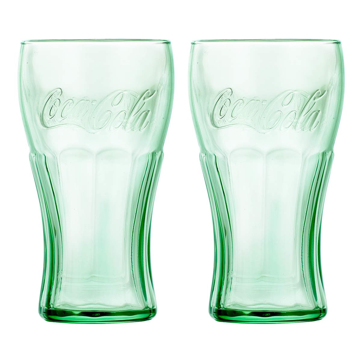 Juego Vasos Vidrio 2 piezas Coca Cola 495ml Beber Cocina Libbey