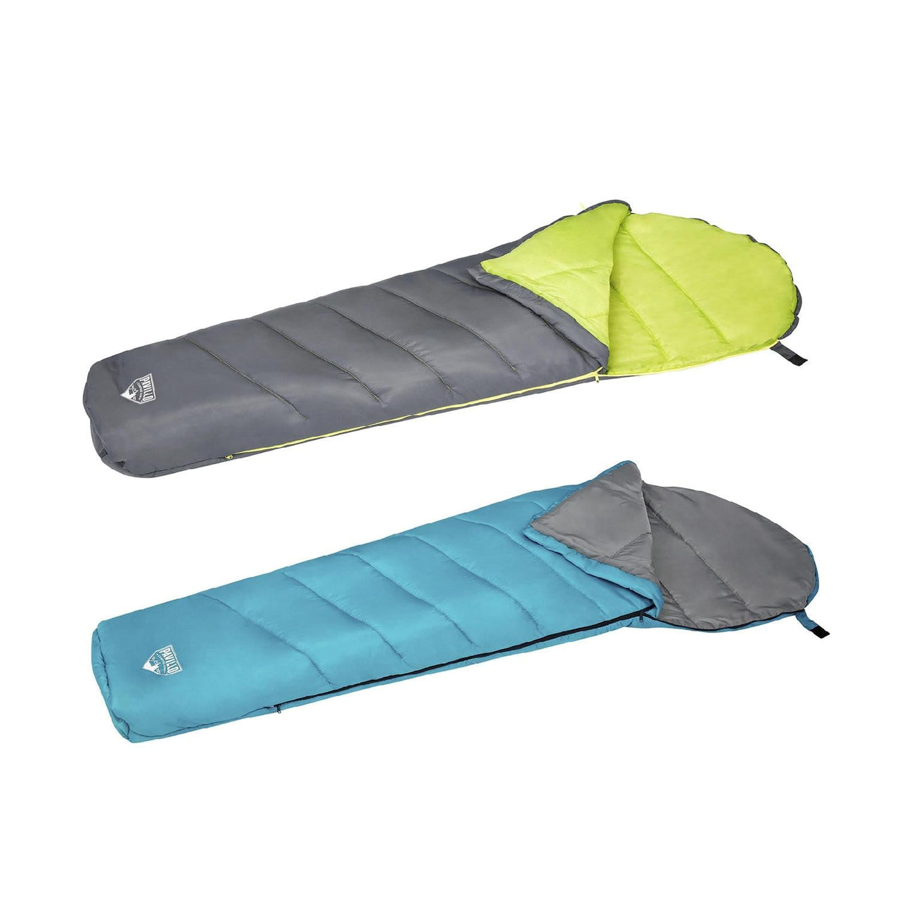 Kit de Bolsa De Dormir Bestway 220x75cm y Cobija Con Forro Polar Coleman