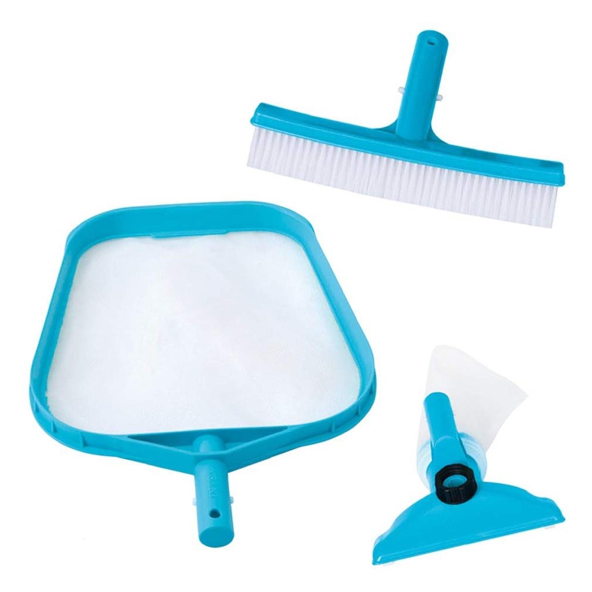 Kit Limpieza Hojas Alberca Piscina+ Cepillo + Cabezal Intex