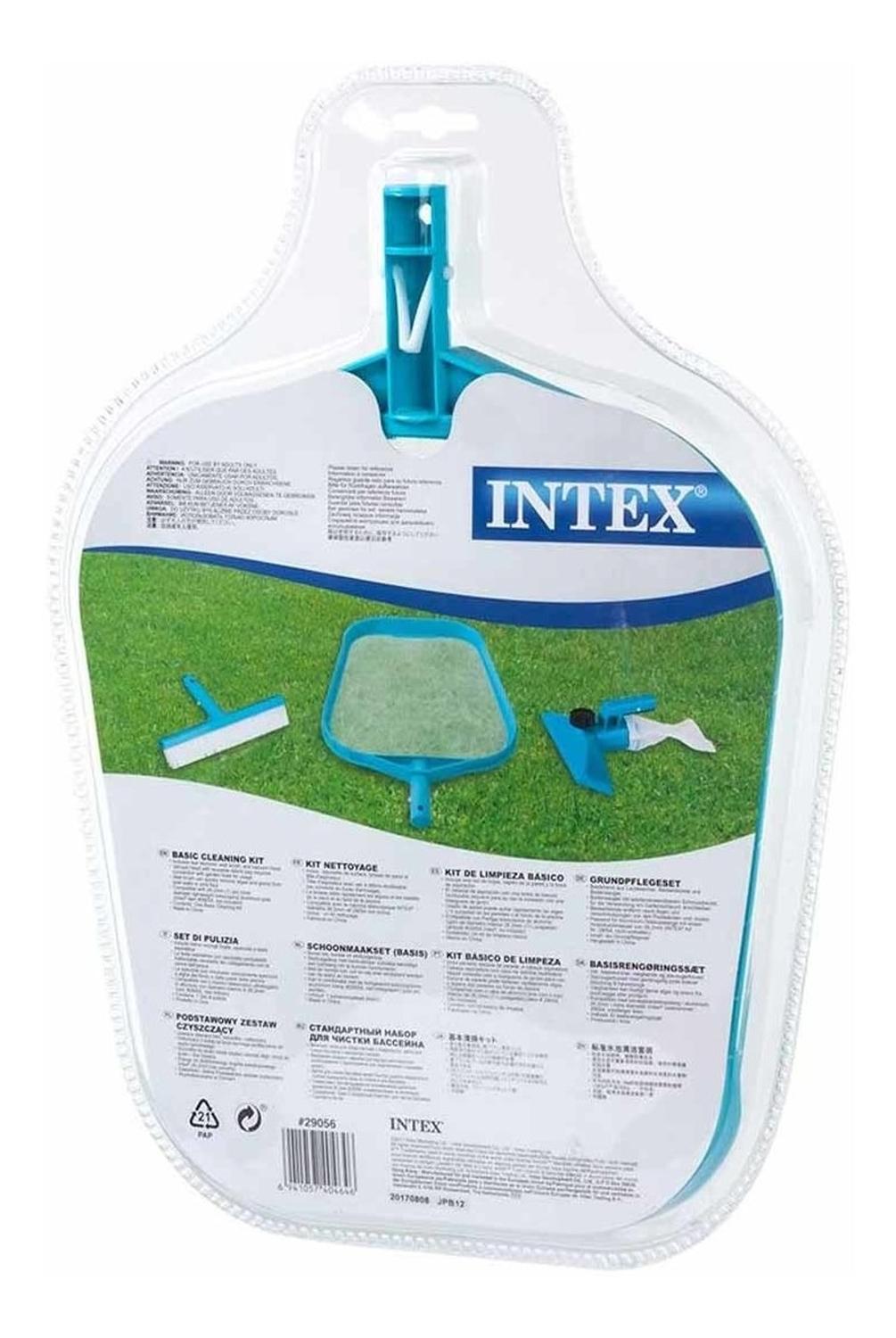 Kit Limpieza Hojas Alberca Piscina + Cepillo + Cabezal Intex