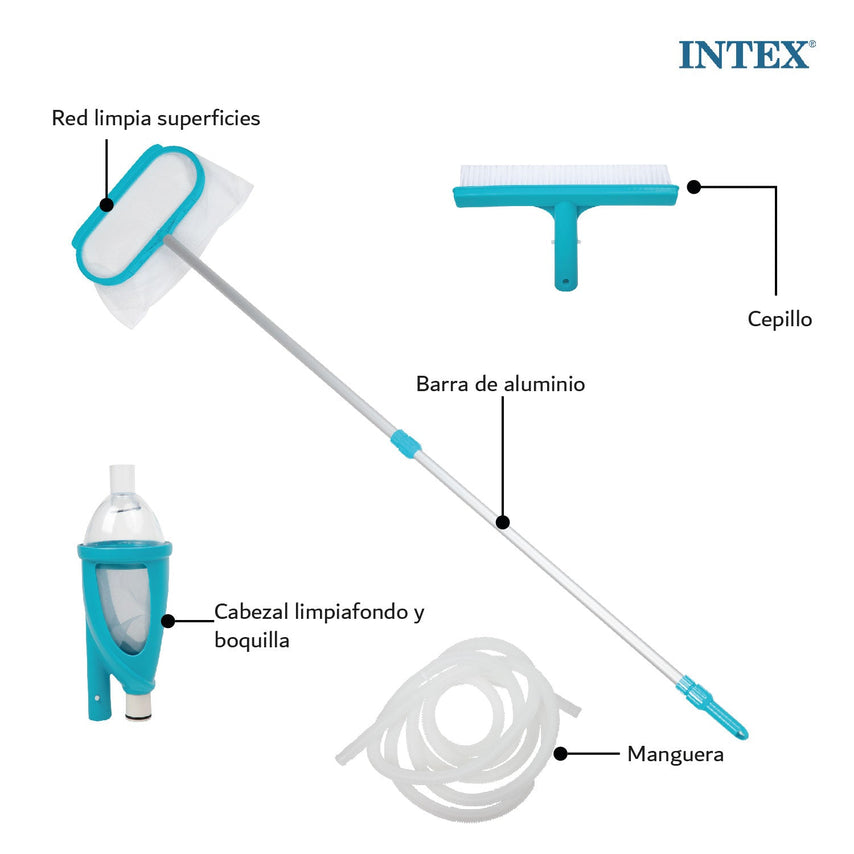 Kit Limpieza Y Mantenimiento Delux Para Alberca Y Spa Intex28003-INTEX