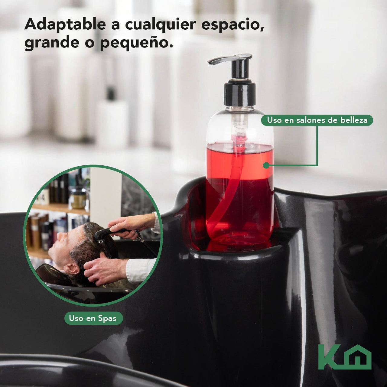 Lavacabezas Tarja Lavabo Portátil Salón Belleza Estética