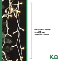 Luces de Navidad Serie Navideña 450 Led Luz Cálida Arbol 46mXMASLIGHT450