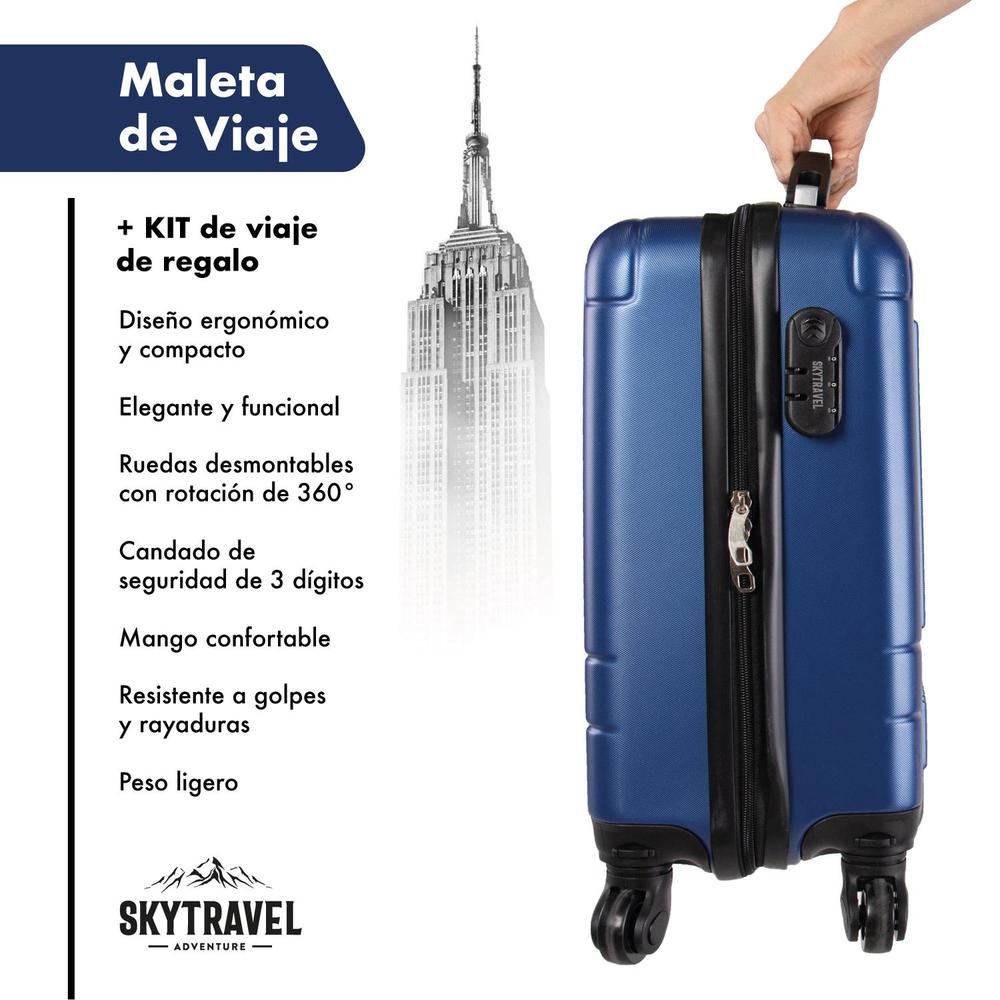 Maleta De Viaje 16 PuLG Maleta De Mano 10k 4 Ruedas Rigida