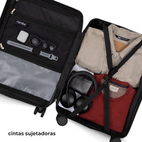 Maleta Mano Carry On Bolsa Porta Laptop Puerto USB CandadoRUM200