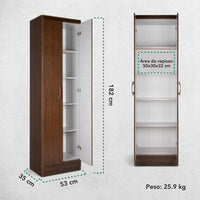 Thumbnail for Mueble Armario Closet Multiuso 2 Puertas + Estantes Mdp Casa