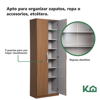 Mueble Armario Closet Multiuso 2 Puertas + Estantes MDP Casa300191-SZ