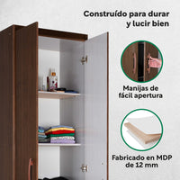 Thumbnail for Mueble Armario Closet Multiuso 2 Puertas + Estantes Mdp Casa