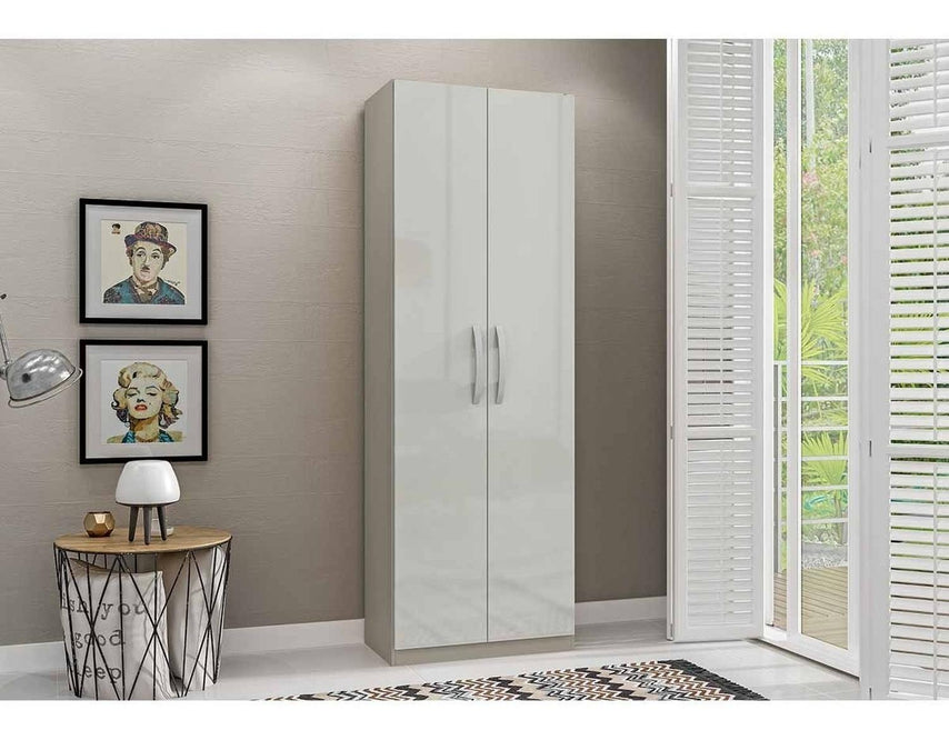 Mueble Armario Closet Multiuso 2 Puertas + Estantes MDP Casa300191-SZ