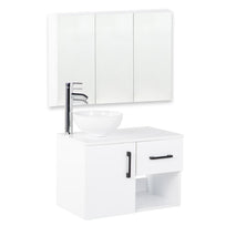 Mueble Organizador Gabinete Para Baño + Botiquin Con EspejoCOMBO-KH-149