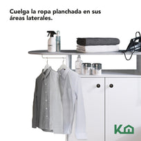 Mueble Organizador Rack 2 Puertas Planchado Ropa Tabla 86 cm300200 - SZ