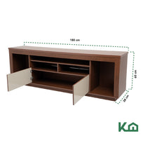 Mueble Para Tv Pantalla Mesa Modular 180 Cm Repisas y Puerta300345