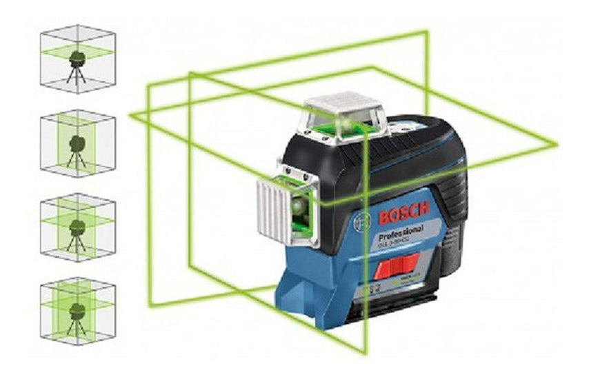 Nivel Laser Lineas Verde 360 Grados 30 M Gll 3-80 Cg Bosch0601063T01-BOS