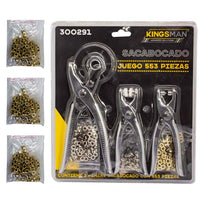 Pinza Sacabocados Estrella Ojilladora 3 Piezas + 600 OjillosPinzaCOMBO-KINGSMAN-133