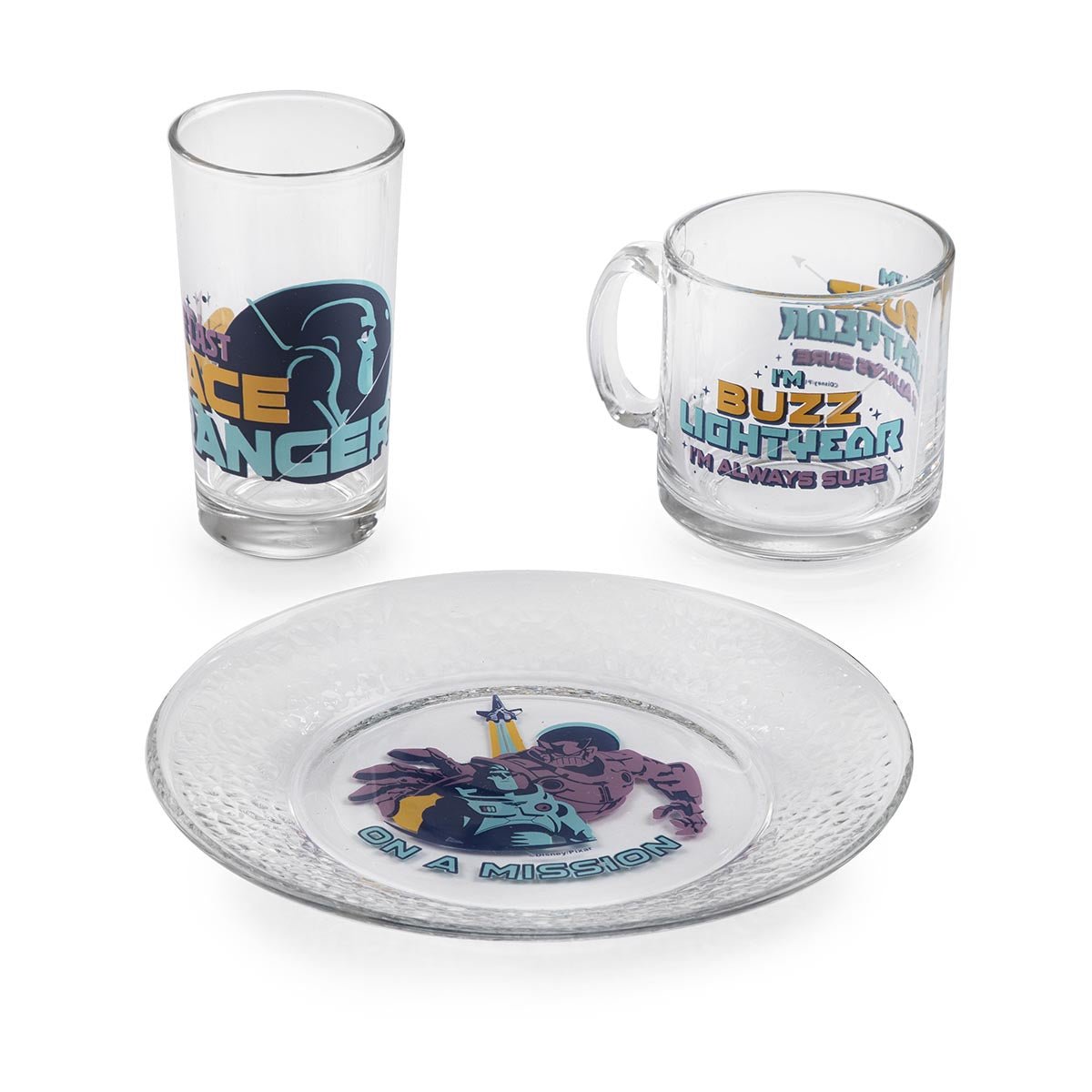 Plato Vaso Taza Juego Lightyear Desayunador Para Niños Crisa