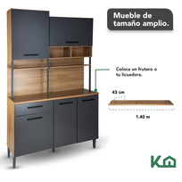 Rack Multiusos Alacena para Cocina con Cajones Puertas y Repisas300206 - SZ