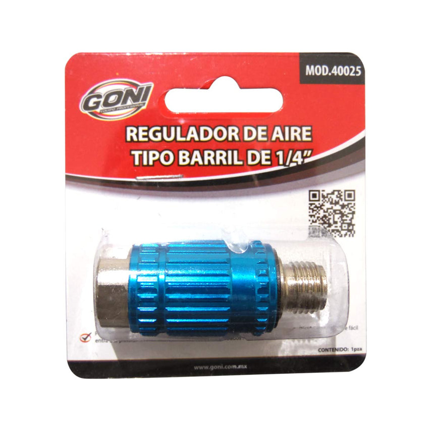 Regulador De Aire Tipo Barril De 1/4 In Para Pistola Goni40025-GON